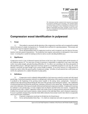 Compression Wood Identification in Pulpwood