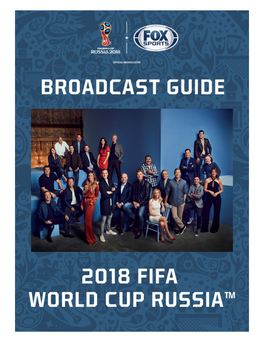 2018 FIFA World Cup on FOX Broadcast Guide