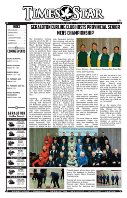 Geraldton Curling Club Hosts Provincial Senior Mens Championship