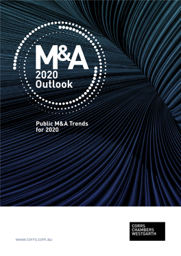 Public M&A Trends for 2020