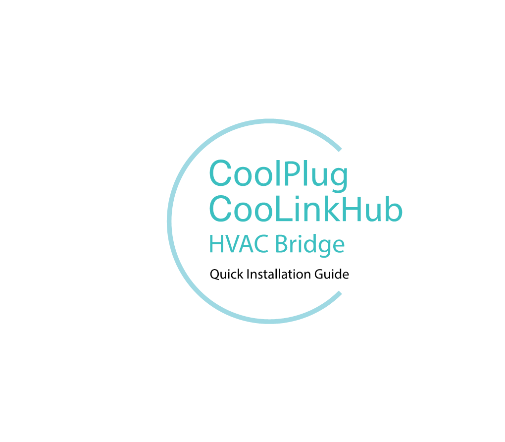 Coolplug Coolinkhub HVAC Bridge Quick Installation Guide