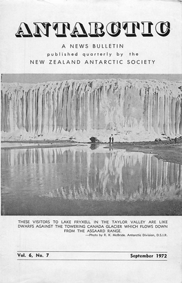 A NEWS BULLETIN Published Quarterly by the NEW ZEALAND