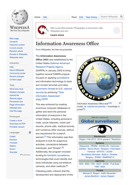 Information Awareness Office