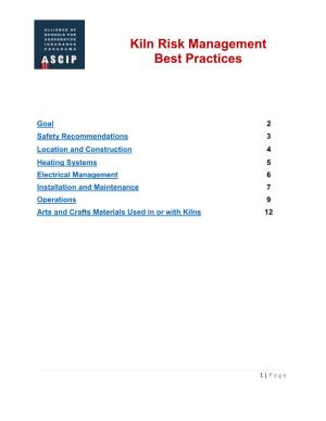 ASCIP, Kiln Risk Management Best Practices