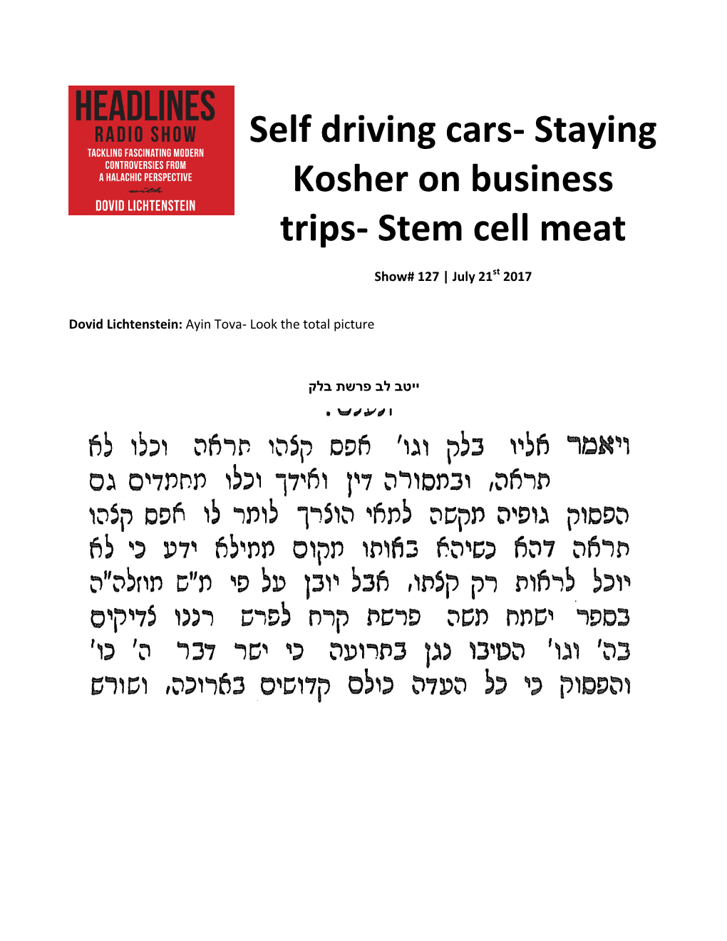 Stem Cell Meat