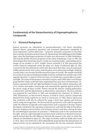 1 Fundamentals of the Stereochemistry of Organophosphorus Compounds