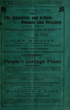 The Galashiels and Selkirk Almanac and Directory for 1898