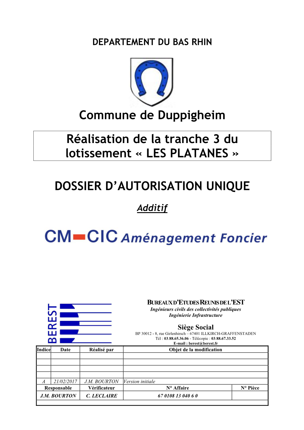 Commune De Duppigheim Réalisation De La Tranche 3 Du Lotissement