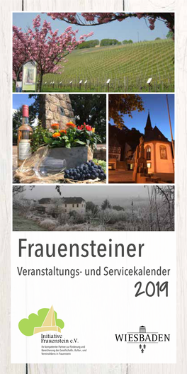 Frauensteiner Veranstaltungs- Und Servicekalender 2019