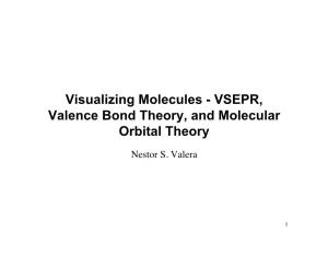 Visualizing Molecules - VSEPR, Valence Bond Theory, and Molecular Orbital Theory