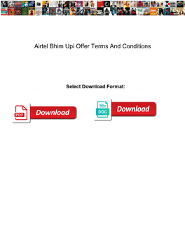Airtel Bhim Upi Offer Terms and Conditions