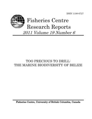 Fisheries Centre Research Reports 2011 Volume 19 Number 6