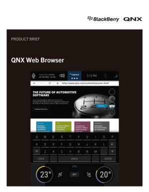 QNX Web Browser