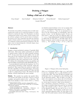 Draining a Polygon –Or– Rolling a Ball out of a Polygon