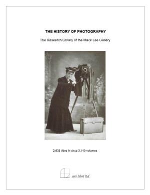 The History of Photography: the Research Library of the Mack Lee