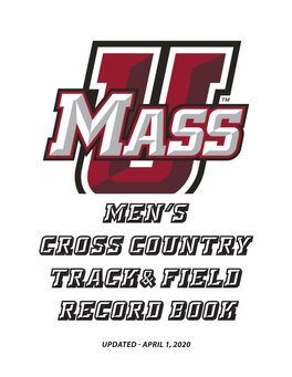 Men's Cross Country Track & Field Record Book