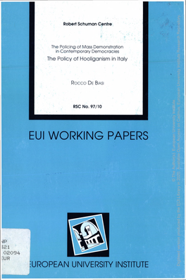 European University Institute. Digitised Version Produced by the EUI Library in 2020. Available Open Access On