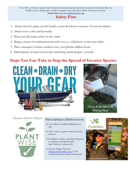 Steps You Can Take to Stop the Spread of Invasive Species Safety
