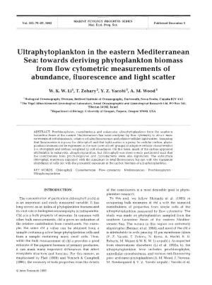 Ultraphytoplankton in the Eastern