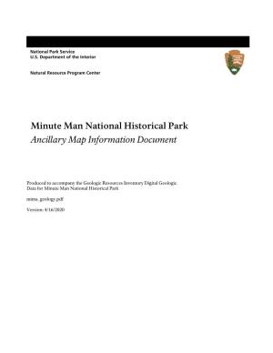Geologic Resources Inventory Map Document for Minute Man National Historical Park