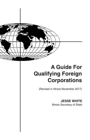 A Guide for Qualifying Foreign Corporations