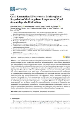 Coral Restoration Effectiveness: Multiregional Snapshots Of