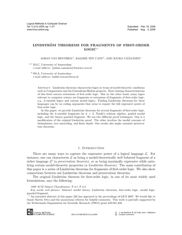 Lindström Theorems for Fragments of First-Order Logic