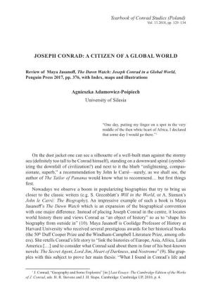 JOSEPH CONRAD: a CITIZEN of a GLOBAL WORLD. Review of Maya