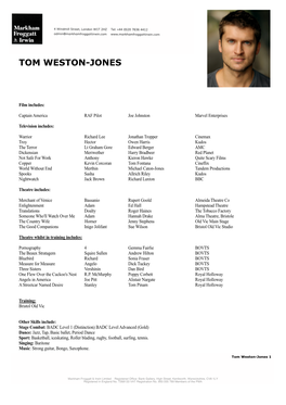 Tom Weston-Jones