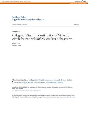 The Justification of Violence Within the Principles of Maximilien