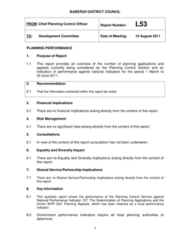1 BABERGH DISTRICT COUNCIL FROM: Chief Planning Control