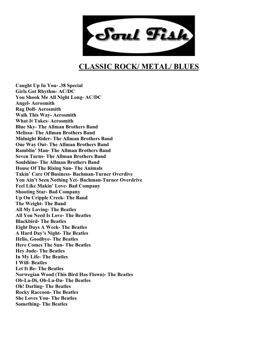 Classic Rock/ Metal/ Blues