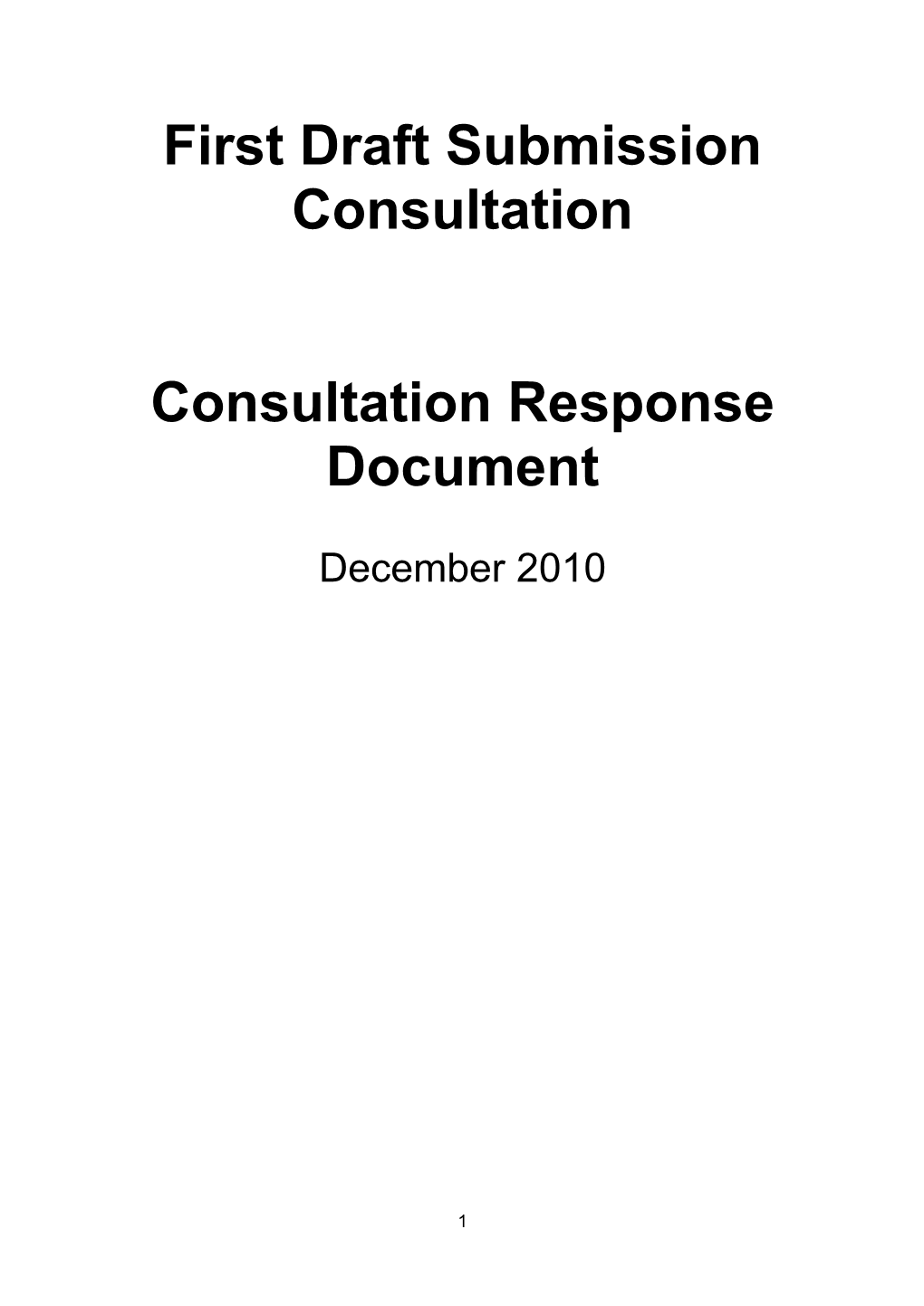 Download Consultation Response Document