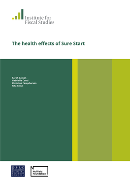 The Health Effects of Sure Start