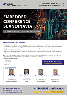 Embedded Conference Scandinavia 2017