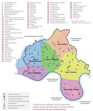 Schools by Catchment Area