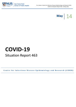 COVID-19 Situation Report 463