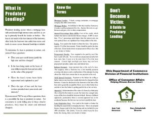 Guide to Predatory Lending Occurs When a Mortgage Loan Between and Gets a Fee Or Other Compensation