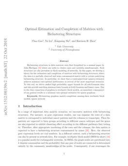 Optimal Estimation and Completion of Matrices with Biclustering Structures
