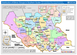 Distribution of Ethnic Groups in Southern Sudan Exact Representationw Ohf Iteh En Isleituation Ins Tehnen Acrountry