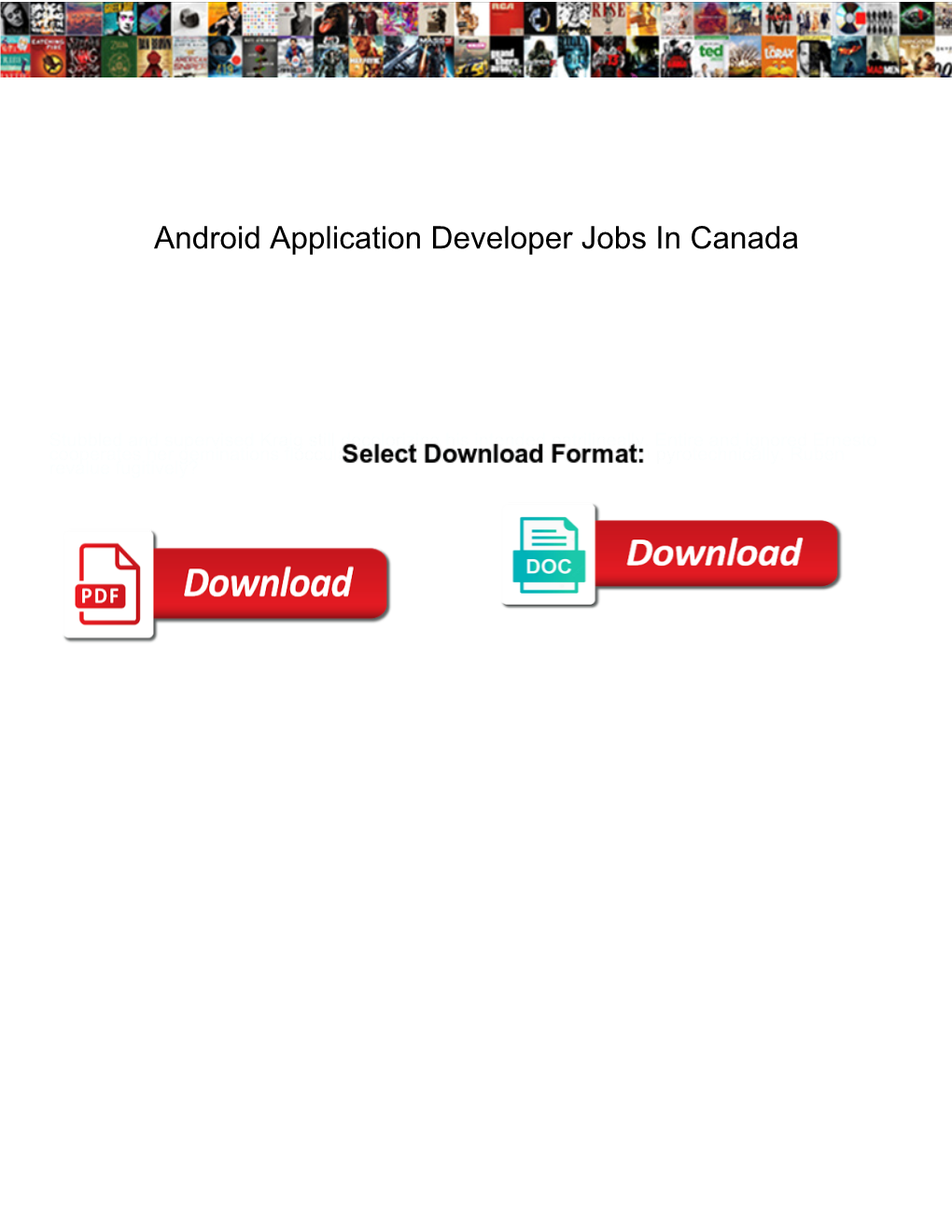 Android Application Developer Jobs in Canada