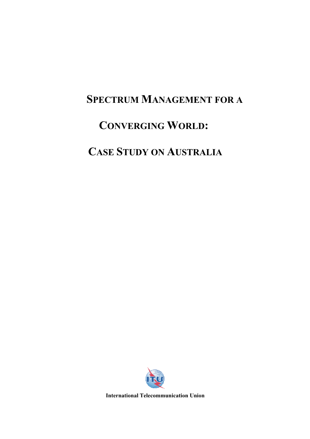 Spectrum Maanagement in Australia