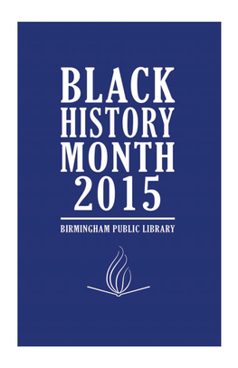 Black History Month 2015 Booklet