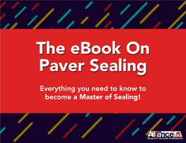 Paver Sealing Ebook