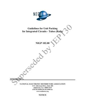 Guidelines for Unit Packing for Integrated Circuits - Tubes (Rails)
