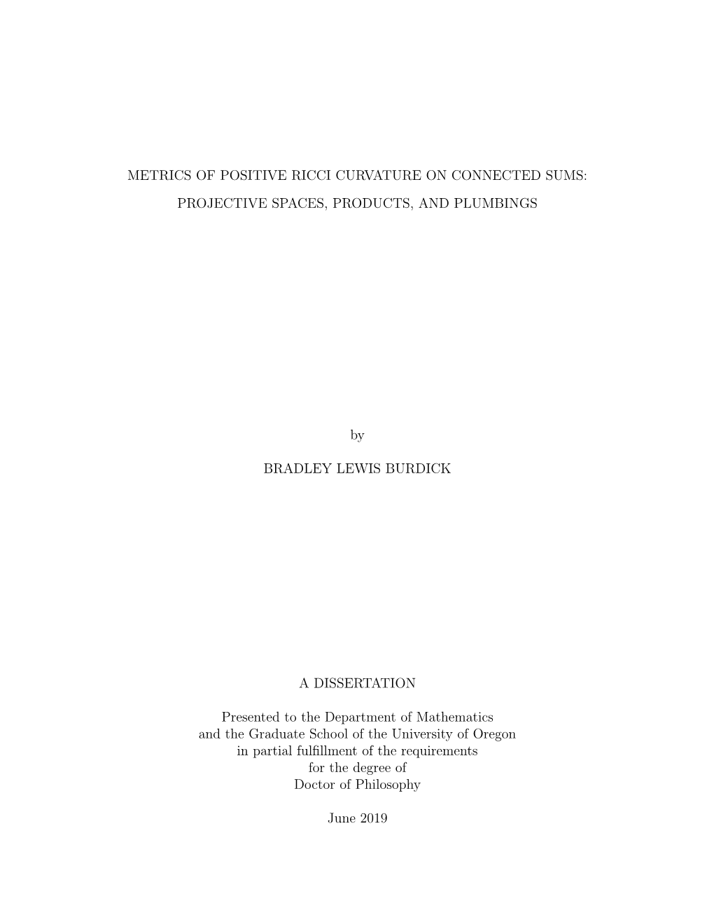 Metrics of Positive Ricci Curvature on Connected Sums: Projective Spaces, Products, and Plumbings