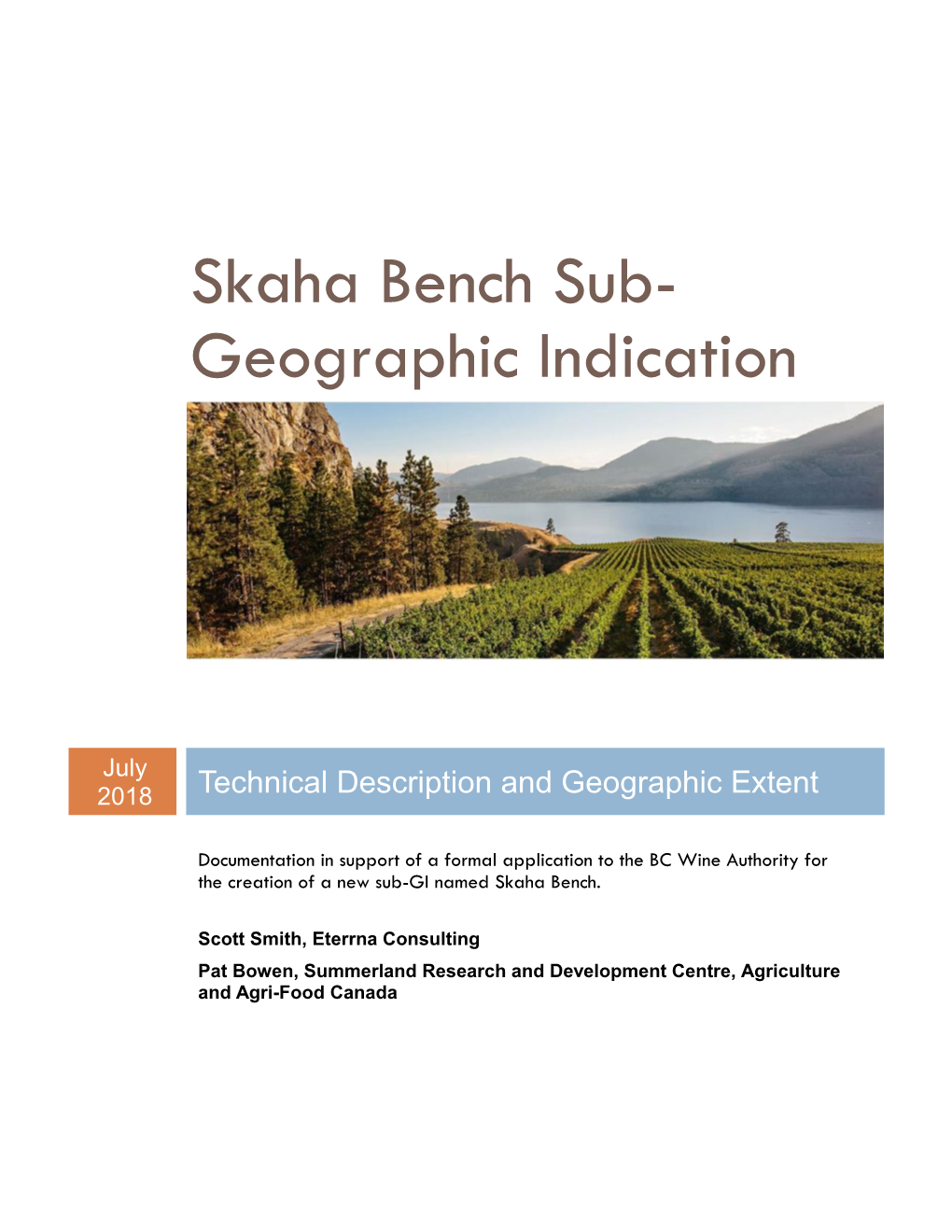 Technical Report for Skaha Bench Sub-GI