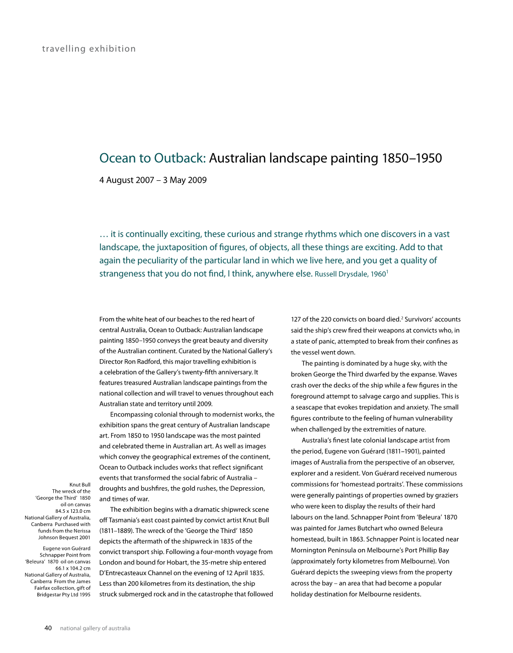 Ocean to Outback: Australian Landscape Painting 1850–1950