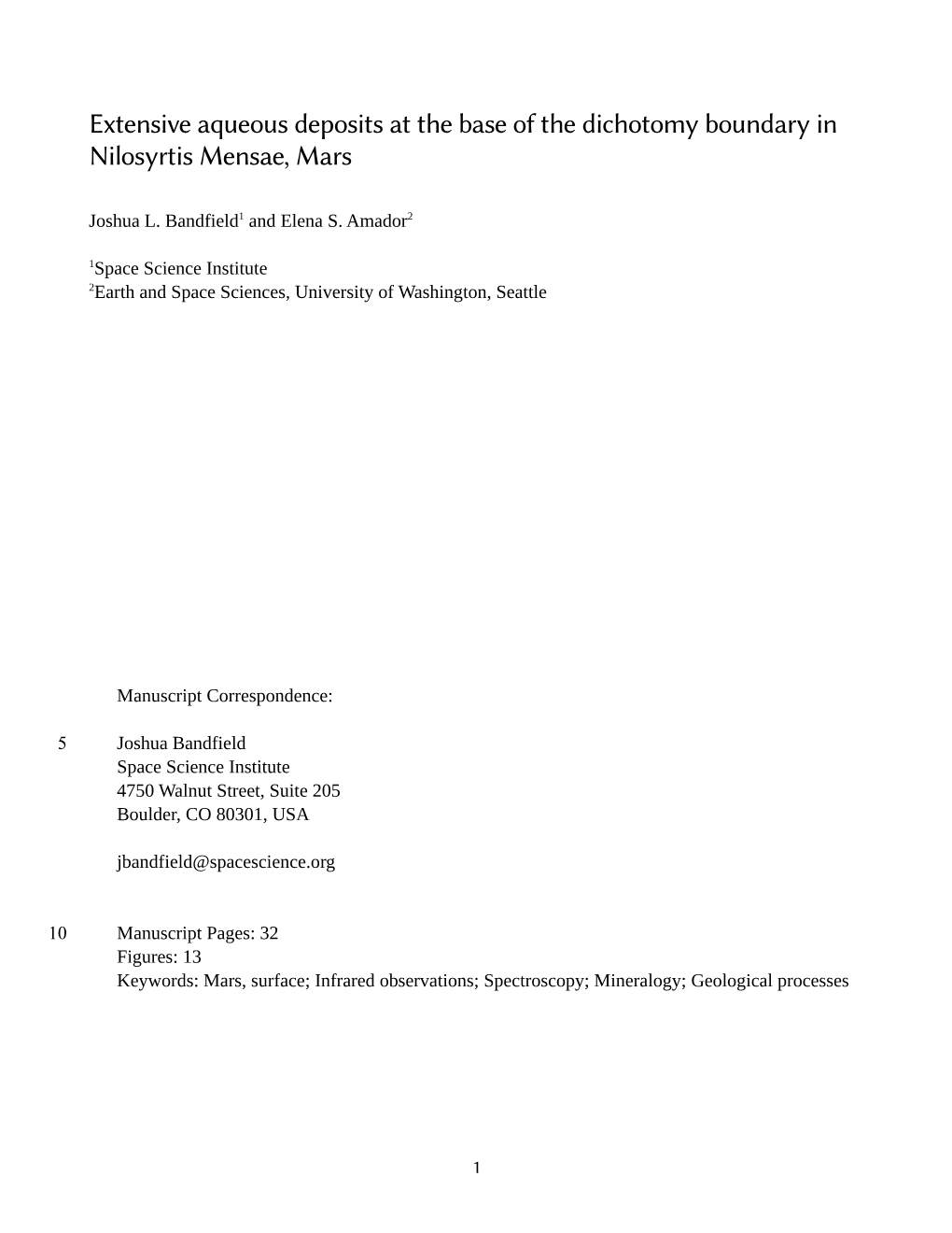 Extensive Aqueous Deposits at the Base of the Dichotomy Boundary in Nilosyrtis Mensae, Mars