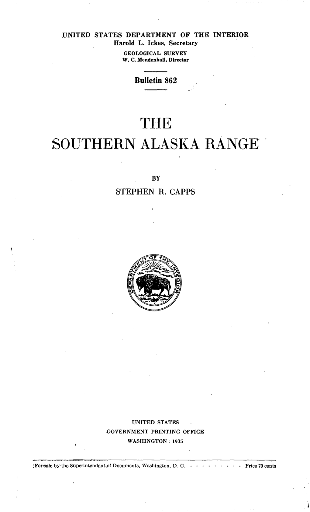 The Southern Alaska Range